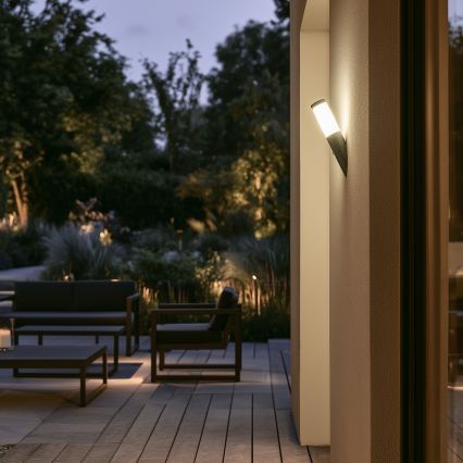 BRILAGI - ELIA Outdoor Wall Light with Motion Sensor, 1xE27/20W/230V, IP44, Anthracite