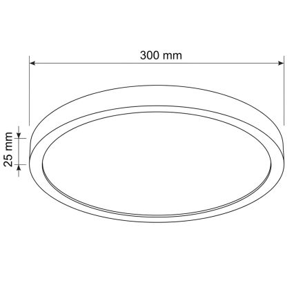 Brilagi - ESTELA LED Ceiling Light LED/18W/230V, Ø 30 cm, Black