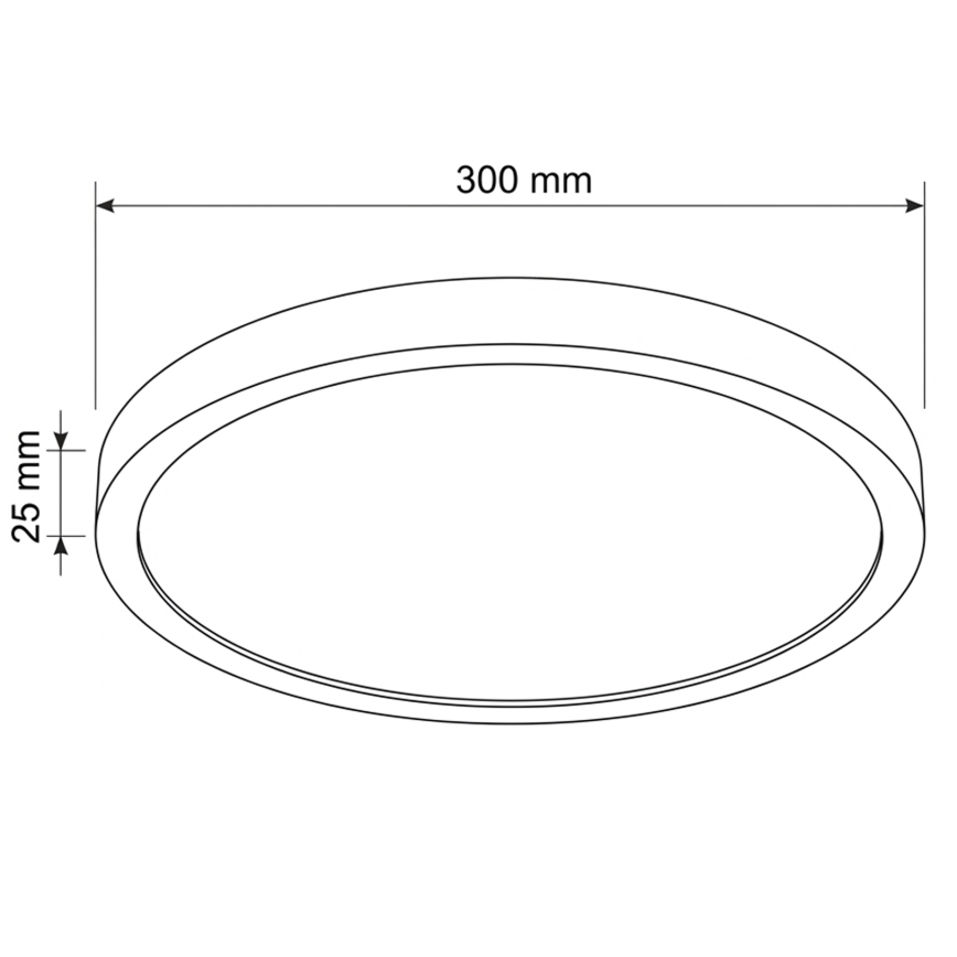 Brilagi - ESTELA LED Ceiling Light LED/18W/230V, Ø 30 cm, Black