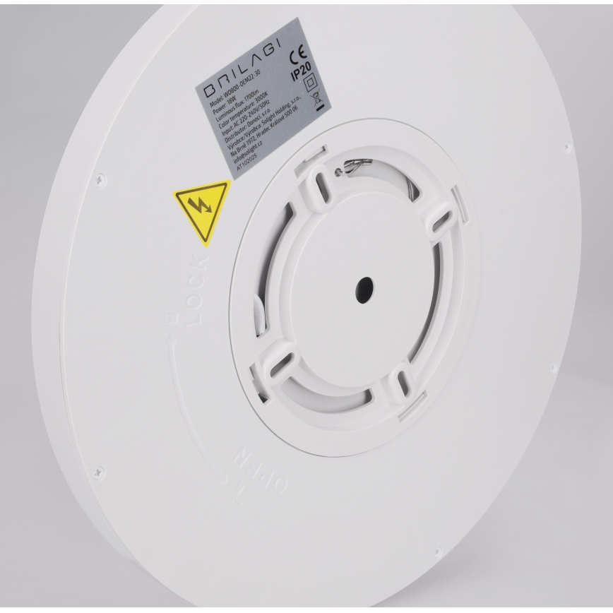 Brilagi - ESTELA LED Ceiling Light 18W/230V Ø 30 cm White