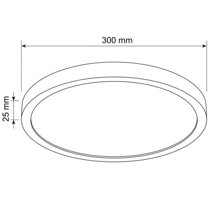 Brilagi - ESTELA LED Ceiling Light 18W/230V Ø 30 cm White