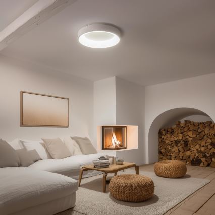 Brilagi - FALCON LED Dimmable Ceiling Light LED/80W/230V 3000-6500K Ø 60 cm White + Remote Control