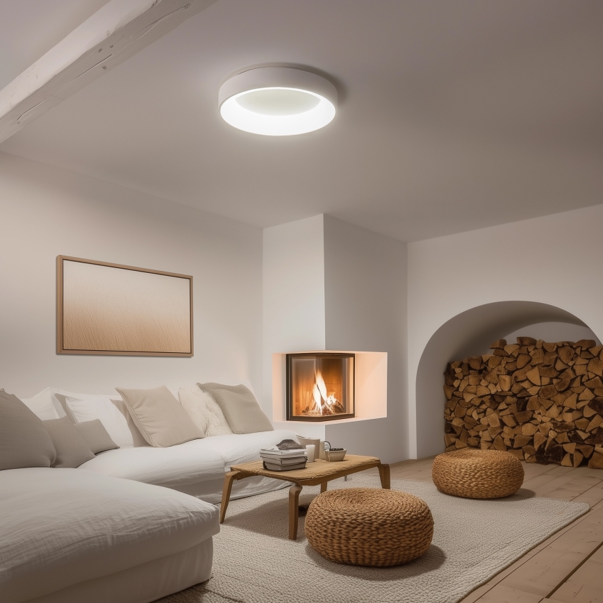 Brilagi - FALCON LED Dimmable Ceiling Light LED/80W/230V 3000-6500K Ø 60 cm White + Remote Control