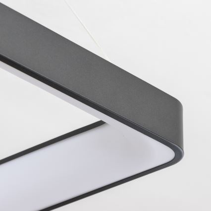 Brilagi - LED Dimmable Cable-Suspended Pendant FALCON II LED/125W/230V 3000-6500K 60x60 cm Black + Remote Control