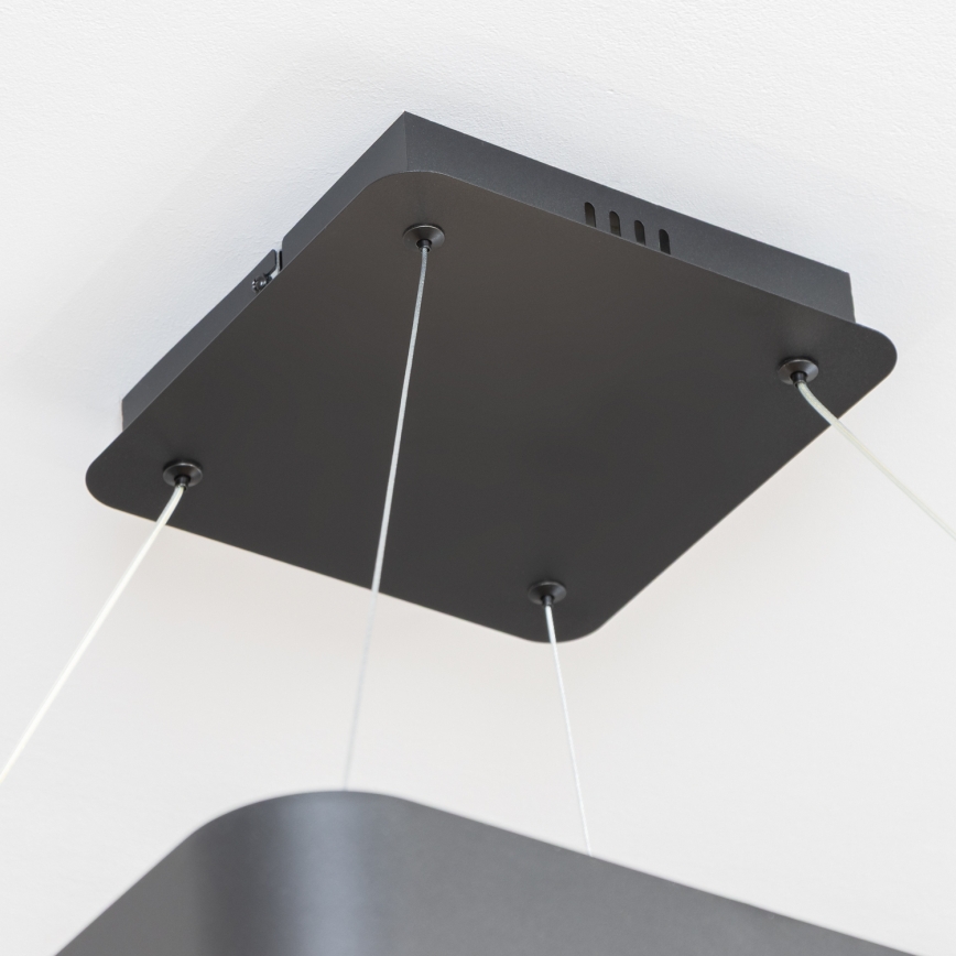 Brilagi - LED Dimmable Cable-Suspended Pendant FALCON II LED/125W/230V 3000-6500K 60x60 cm Black + Remote Control