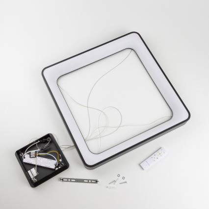 Brilagi - LED Dimmable Cable-Suspended Pendant FALCON II LED/125W/230V 3000-6500K 60x60 cm Black + Remote Control