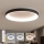 Brilagi - FALCON II Dimmable LED Ceiling Light, 108W, 230V, 3000–6500K (tunable white), Ø 80 cm, Black + Remote Control