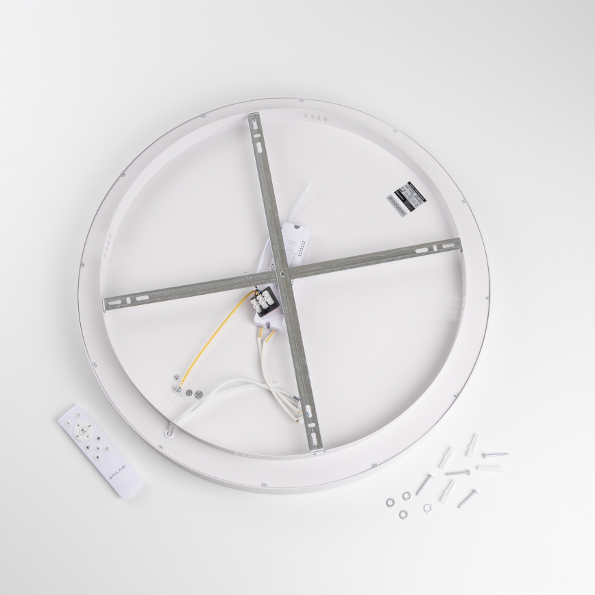 Brilagi - FALCON II LED Dimmable Ceiling Light LED/99W/230V 3000–6500K Ø60 cm White + Remote Control