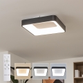 BRILAGI - FALCON II Dimmable LED Ceiling Light LED/80W/230V 3000-6500K 40x40 cm Black + Remote Control