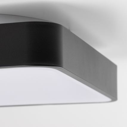 Brilagi - FALCON II Dimmable LED Ceiling Light LED/80W/230V 3000-6500K 40x40 cm Black + Remote Control
