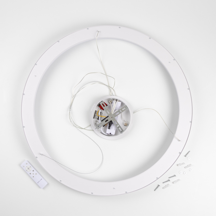 Brilagi - FALCON II LED Dimmable Cable-Suspended Chandelier, LED 108W / 230V, 3000–6500K, Ø 80 cm, White + Remote Control