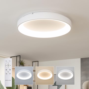 Brilagi - FALCON II LED Dimmable Ceiling Light LED/99W/230V 3000–6500K Ø60 cm White + Remote Control