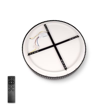 Brilagi - LED Dimmable Ceiling Light FALCON MODERN LED/30W/230V 3000-6500K Ø 40 cm Black + Remote Control