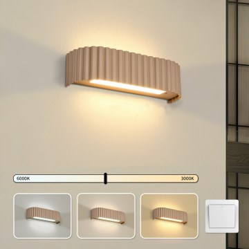 BRILAGI - FALCON MODERN LED Wall Light 10W/230V, 30 cm, 3000/4500/6000K, Beige