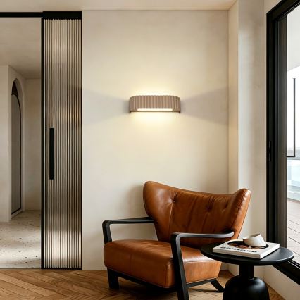 BRILAGI - FALCON MODERN LED Wall Light 10W/230V, 30 cm, 3000/4500/6000K, Beige