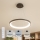 Brilagi - FALCON SLIM Dimmable LED Cable-Hung Pendant Light LED/42W/230V 3000-6500K diam. 50 cm Black + Remote Control