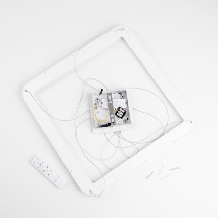 Brilagi - LED dimmable cable-suspended pendant FALCON SLIM LED/50W/230V 3000-6500K 50x50 cm white + remote control