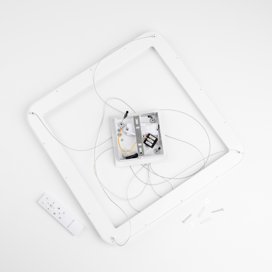 Brilagi - LED dimmable cable-suspended pendant FALCON SLIM LED/50W/230V 3000-6500K 50x50 cm white + remote control