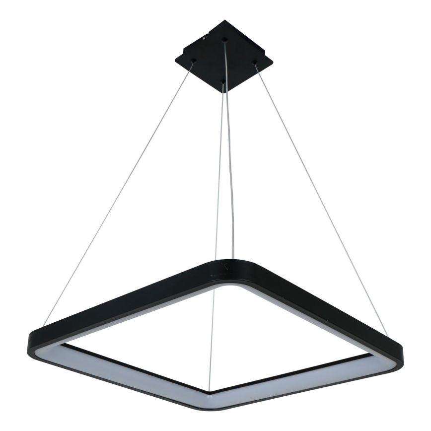 Brilagi - FALCON SLIM LED Dimmable Cable-Hung Pendant Light LED/50W/230V 3000-6500K 50x50 cm Black + Remote Control