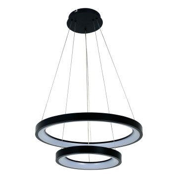 Brilagi - FALCON SLIM LED Dimmable Cable Pendant Light LED/68W/230V 3000-6500K dia. 50 cm Black + Remote Control
