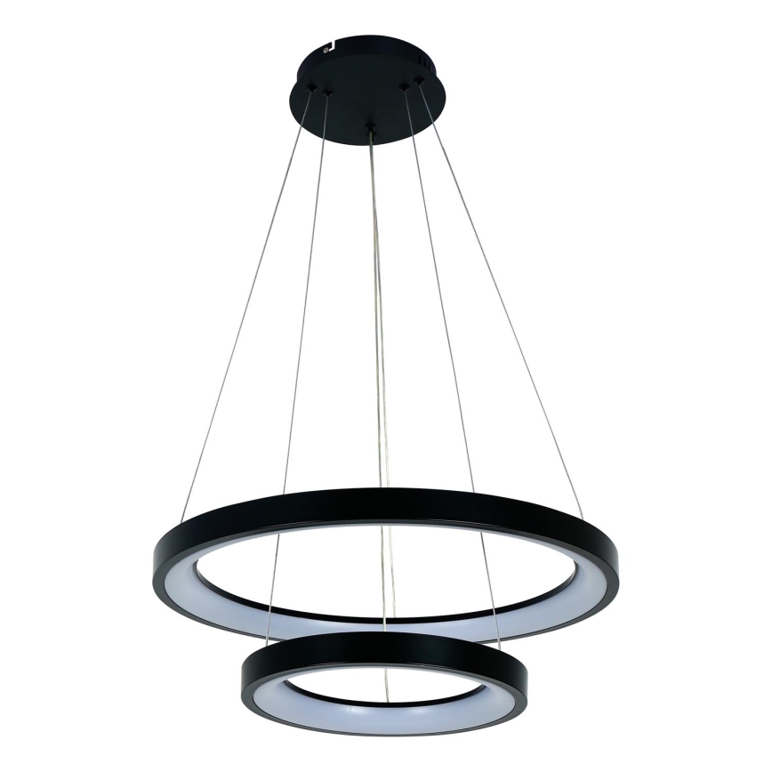 Brilagi - FALCON SLIM LED Dimmable Cable Pendant Light LED/68W/230V 3000-6500K dia. 50 cm Black + Remote Control