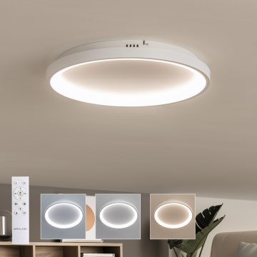 Brilagi - FALCON SLIM LED Dimmable Ceiling Light LED/42W/230V 3000-6500K Ø 50 cm White + Remote Control