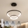 Brilagi - FALCON SLIM LED dimmable pendant light on cable LED/68W/230V 3000-6500K Ø 50 cm black + remote control