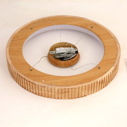 Brilagi - LED pendant on cable FALCON WOOD MODERN LED/40W/230V 3000/4000/6000K Ø 60 cm wood