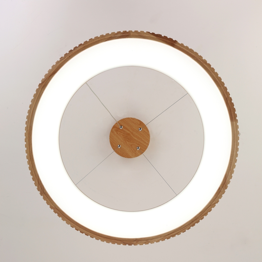 Brilagi - LED pendant on cable FALCON WOOD MODERN LED/40W/230V 3000/4000/6000K Ø 60 cm wood