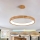 Brilagi - FALCON WOOD MODERN LED Cable Pendant, 60W, 230V, Selectable 3000/4000/6000K, Ø80 cm, Wood