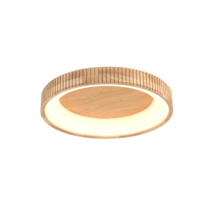 Brilagi - FALCON WOOD MODERN LED Ceiling Light LED/40W/230V 3000/4000/6000K Ø 60 cm wood
