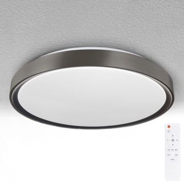 Brilagi - FANCIA Dimmable LED ceiling light LED/48W/230V 3000-6500K Ø 39 cm Anthracite + Remote Control