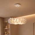 BRILAGI - FEATHER LED Pendant on Cable, 3×E27 (40W/230V) + 3×LED (3W), Ø 50 cm, White