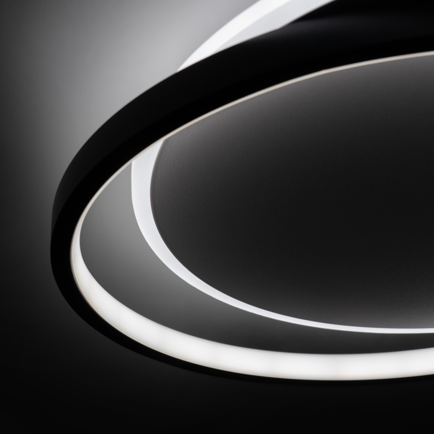 BRILAGI - Dimmable LED ceiling light FLARE LED/48W/230V 3000-6000K 39,5x45 cm white/black + remote control