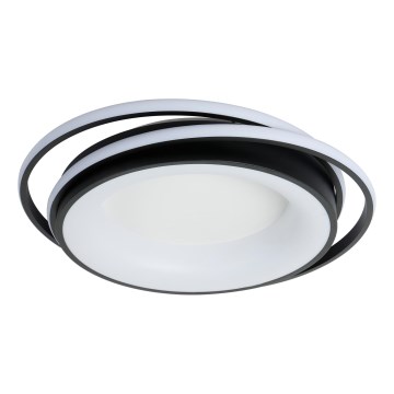 Brilagi - FLARE Dimmable LED Ceiling Light 84W/230V 3000-6000K 47 x 51 cm Black + Remote Control