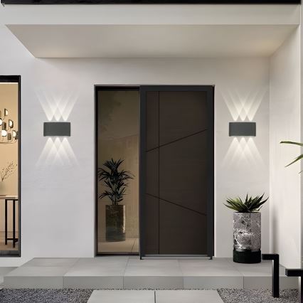 Brilagi - FLAREBOX LED/6W/230V Outdoor Wall Light Anthracite IP65
