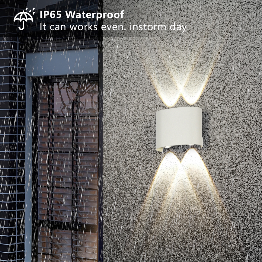 Brilagi - FLAREBOX LED Outdoor Wall Light LED/4W/230V White IP65