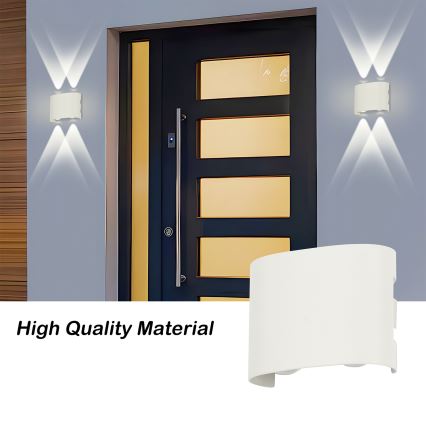 Brilagi - FLAREBOX LED Outdoor Wall Light LED/4W/230V White IP65