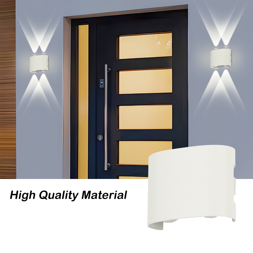 Brilagi - FLAREBOX LED Outdoor Wall Light LED/4W/230V White IP65