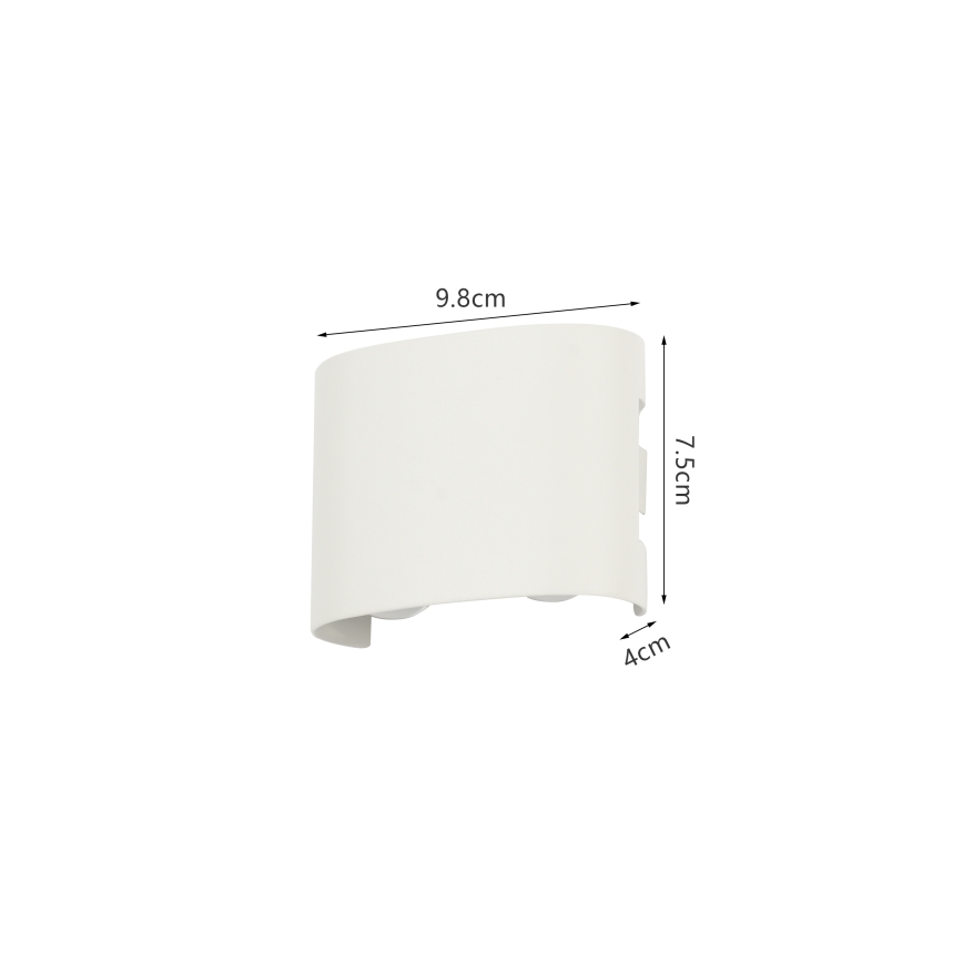 Brilagi - FLAREBOX LED Outdoor Wall Light LED/4W/230V White IP65