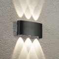Brilagi - FLAREBOX LED Outdoor Wall Light LED/6W/230V Black IP65