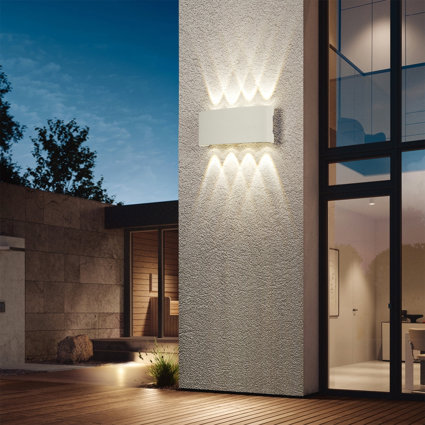 Brilagi - FLAREBOX LED Outdoor Wall Light LED/8W/230V White IP65