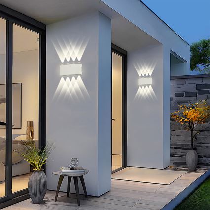 Brilagi - FLAREBOX LED Outdoor Wall Light LED/8W/230V White IP65
