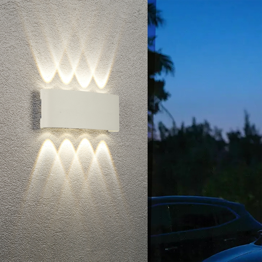 Brilagi - FLAREBOX LED Outdoor Wall Light LED/8W/230V White IP65