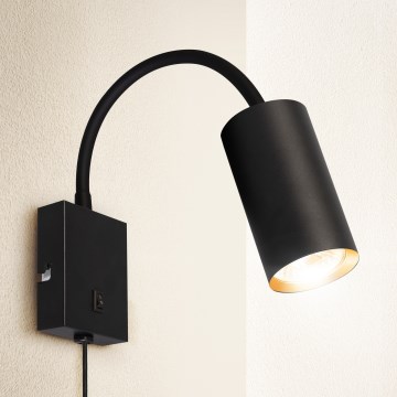 Brilagi - Flexible wall lamp SELE 1xGU10/30W/230V black/gold