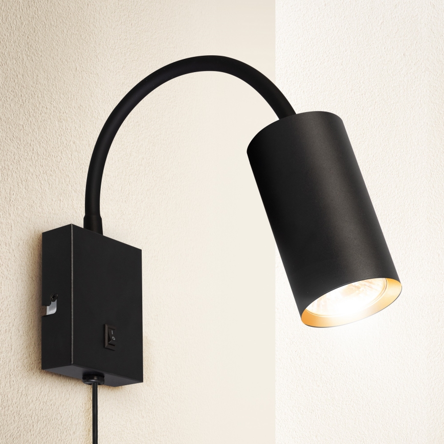 Brilagi - Flexible wall lamp SELE 1xGU10/30W/230V black/gold