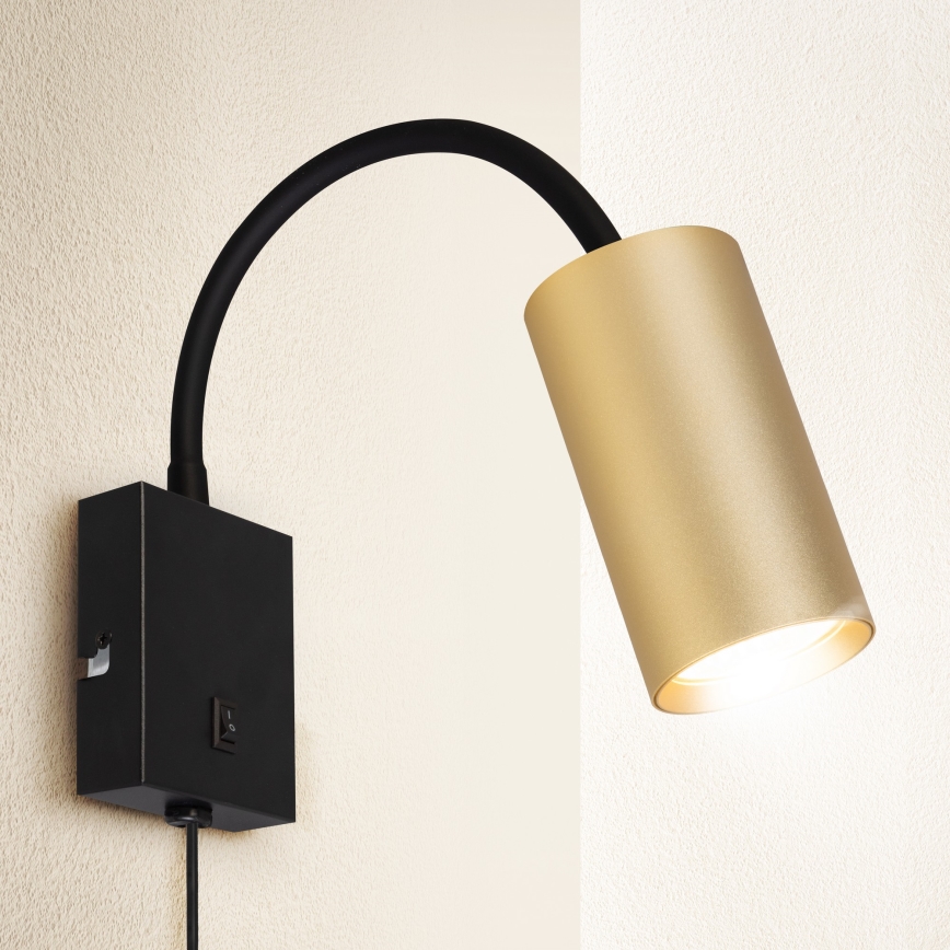 Brilagi - Flexible wall lamp SELE 1xGU10/30W/230V black/gold