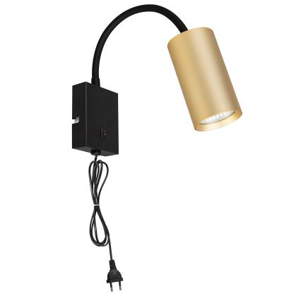 Brilagi - Flexible wall lamp SELE 1xGU10/30W/230V black/gold