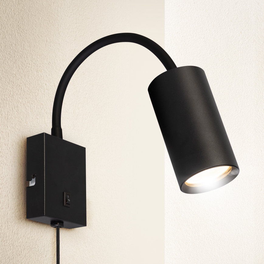 Brilagi - Flexible wall lamp SELE 1xGU10/30W/230V black