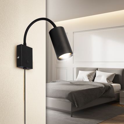 Brilagi - Flexible wall lamp SELE 1xGU10/30W/230V black